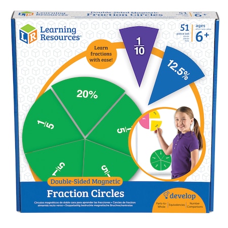 Learning Resources Double-sided Magnetic Fraction Circles 1616